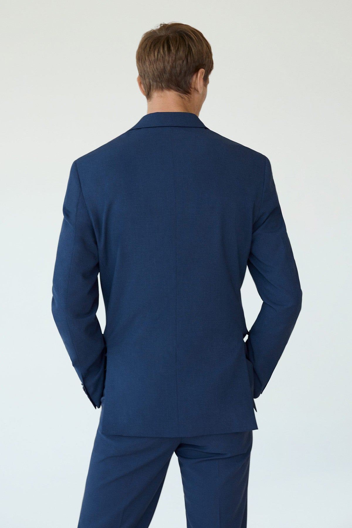 Slim Fit Microstructure Blazer