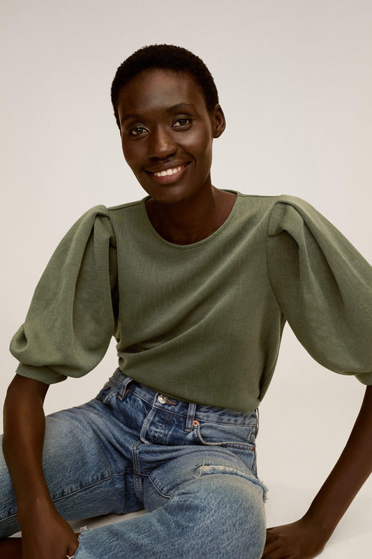 Puffed Sleeves T-Shirt