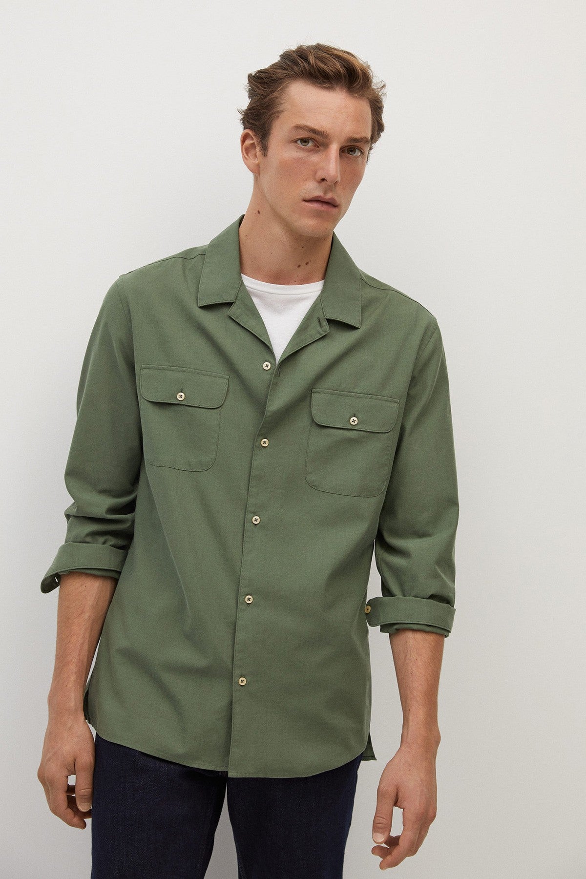 Regular Fit Lyocell Cotton Shirt