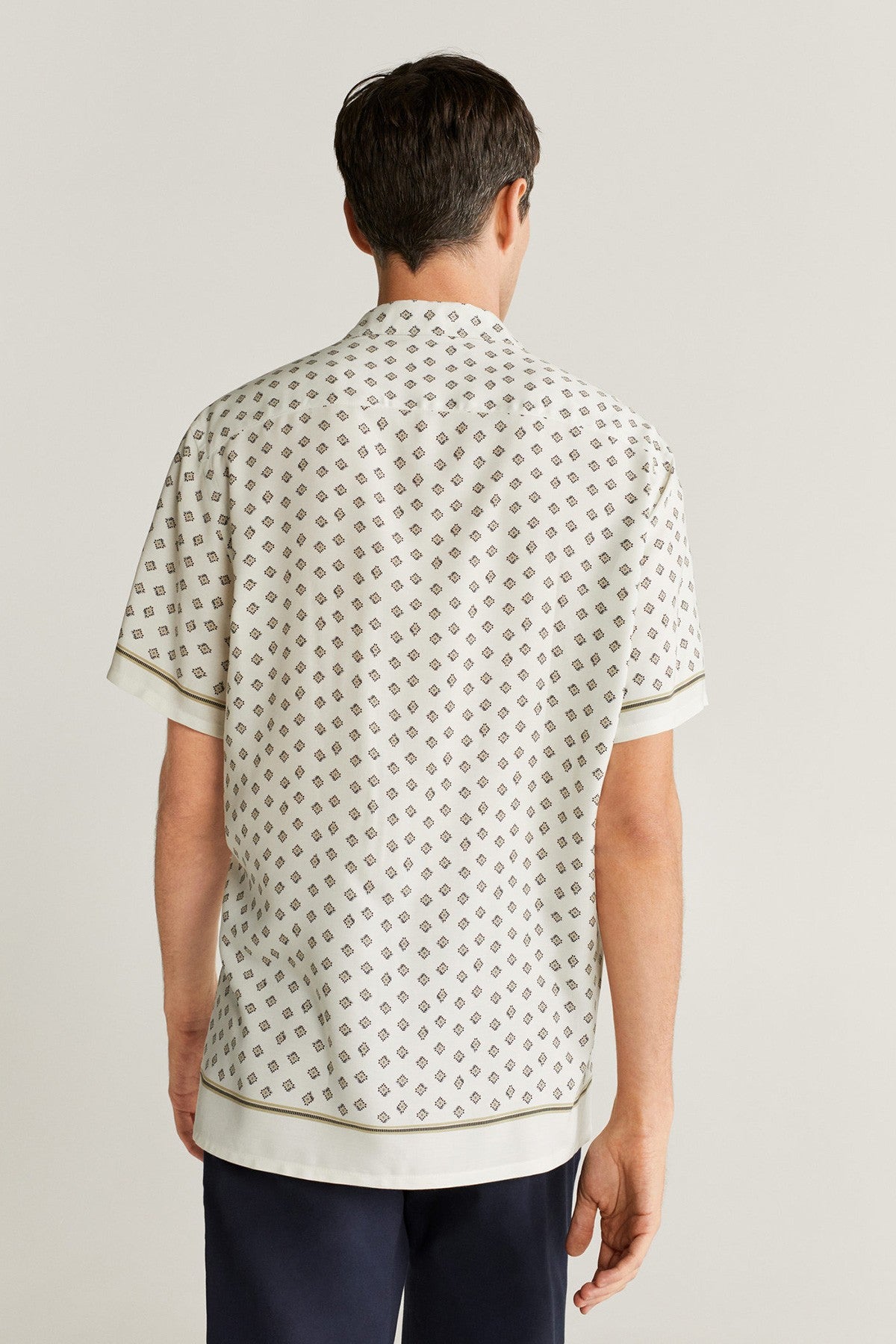 Regular Fit Scarf-Print Shirt