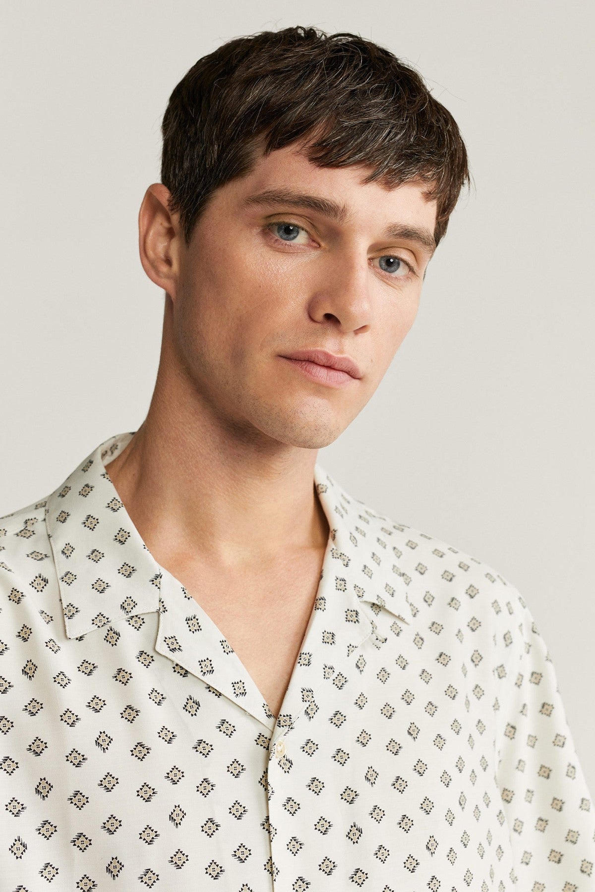 Regular Fit Scarf-Print Shirt