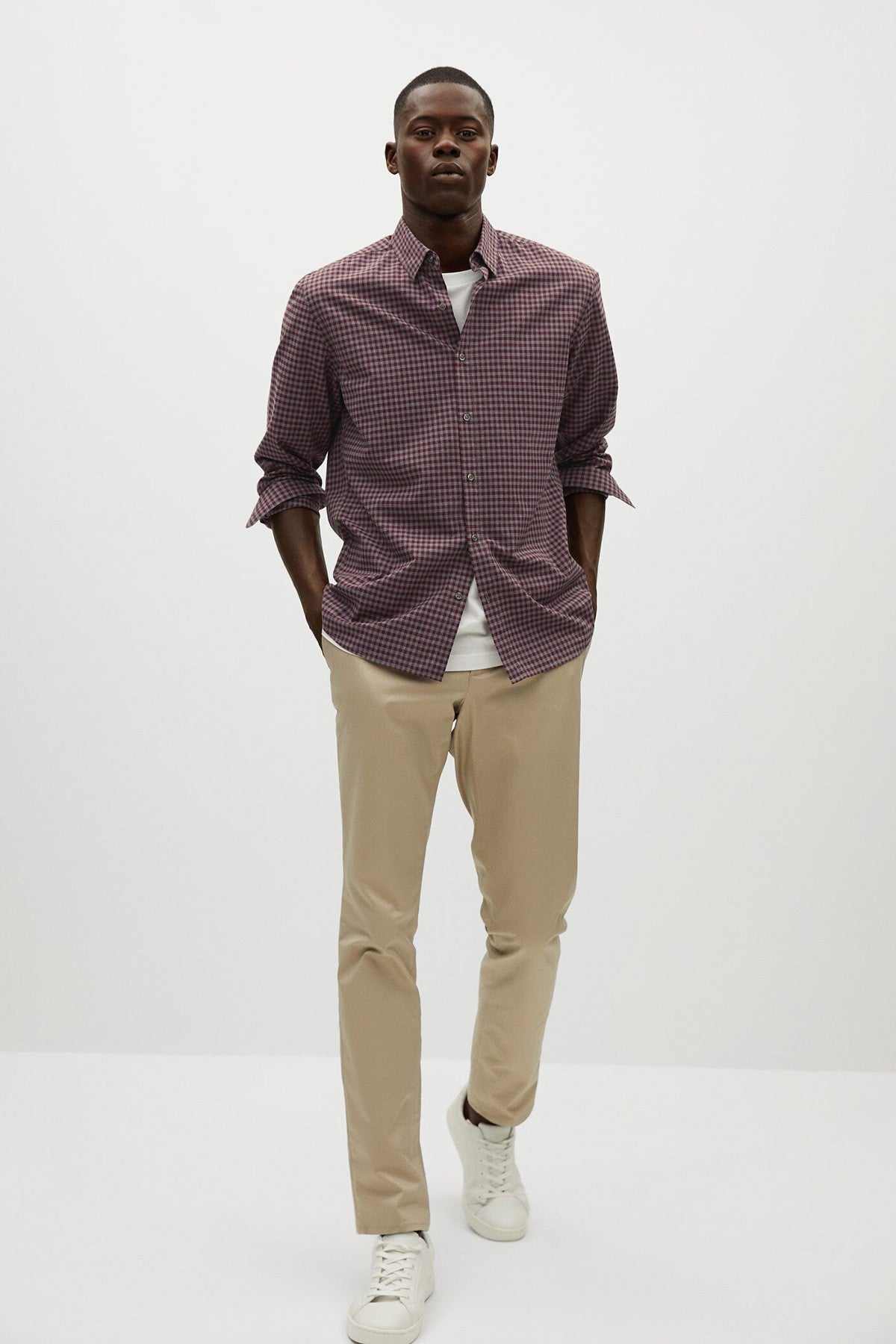 Slim Fit Gingham Check Shirt