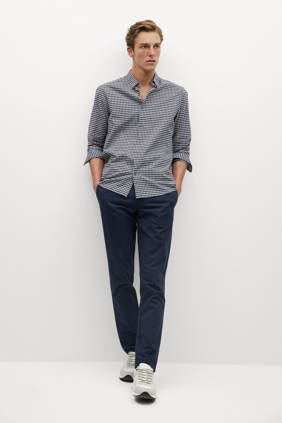 Slim Fit Gingham Check Shirt