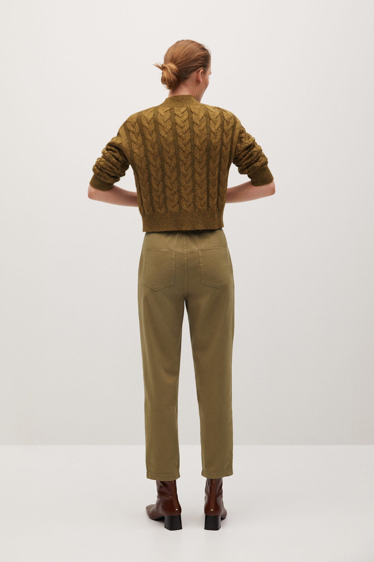 Cotton Pleated Trousers