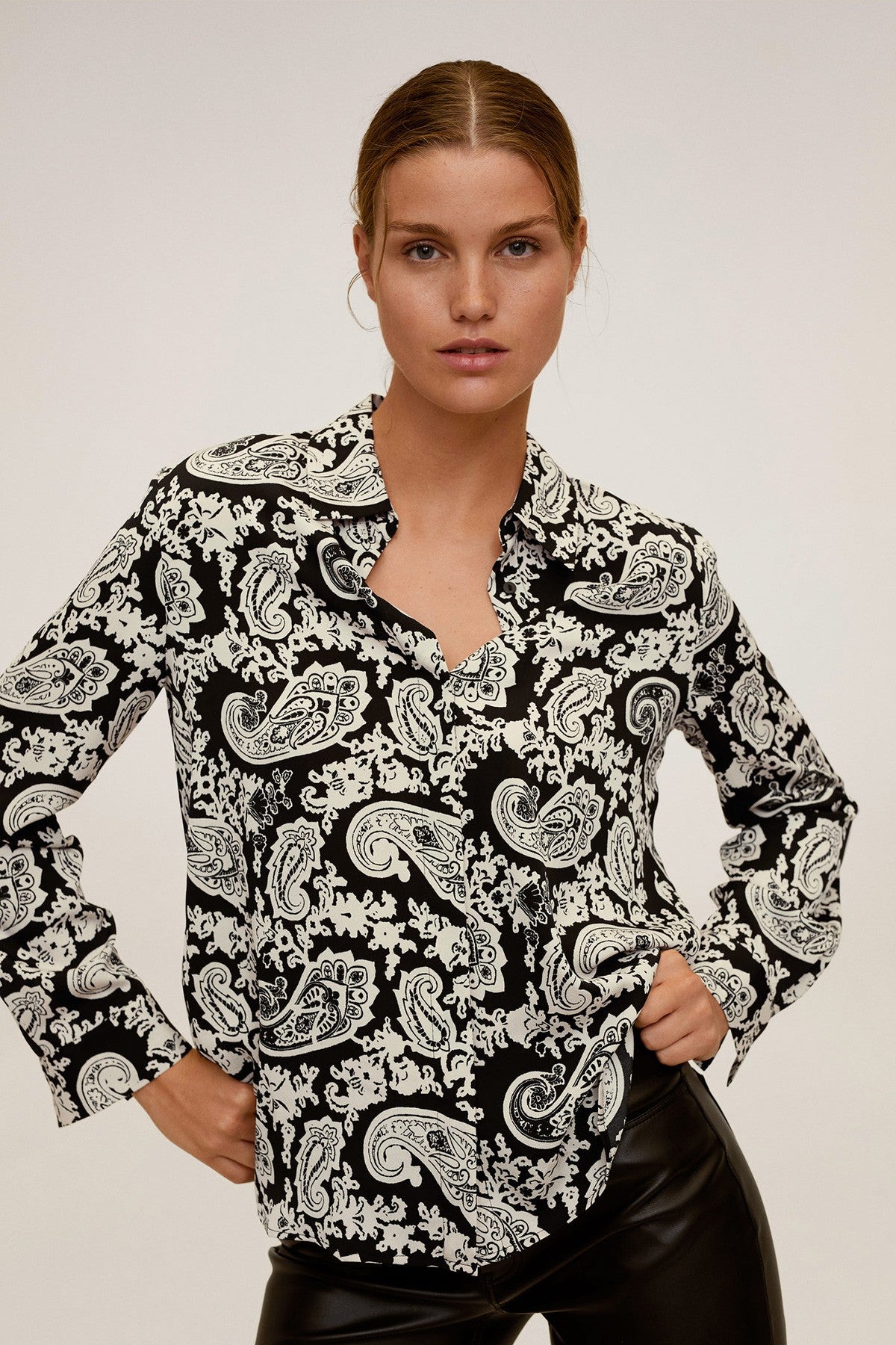 Printed Flowy Shirt