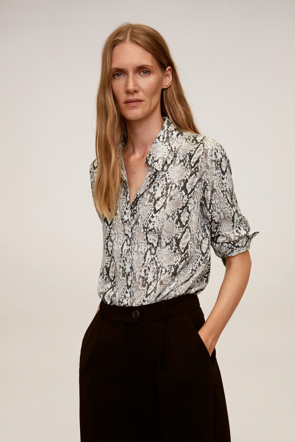 Printed Flowy Shirt