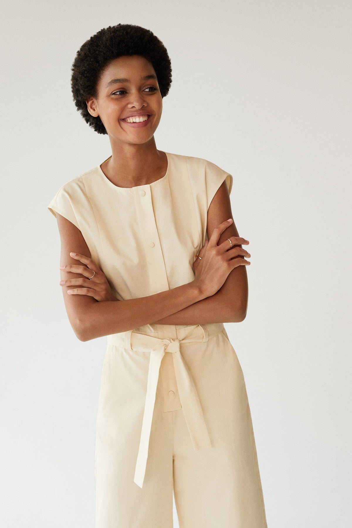 Cotton Long Jumpsuit