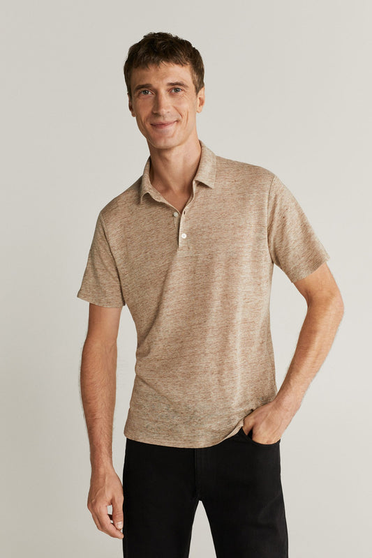 100% Linen Polo Shirt