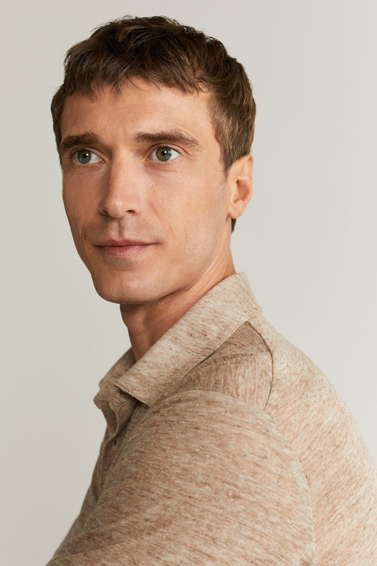 100% Linen Polo Shirt