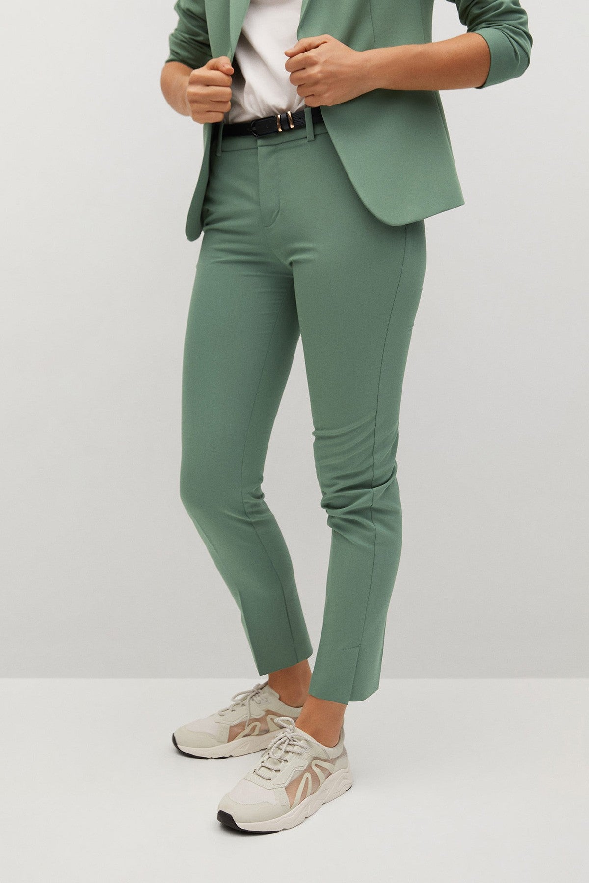 Belt Suit Trousers