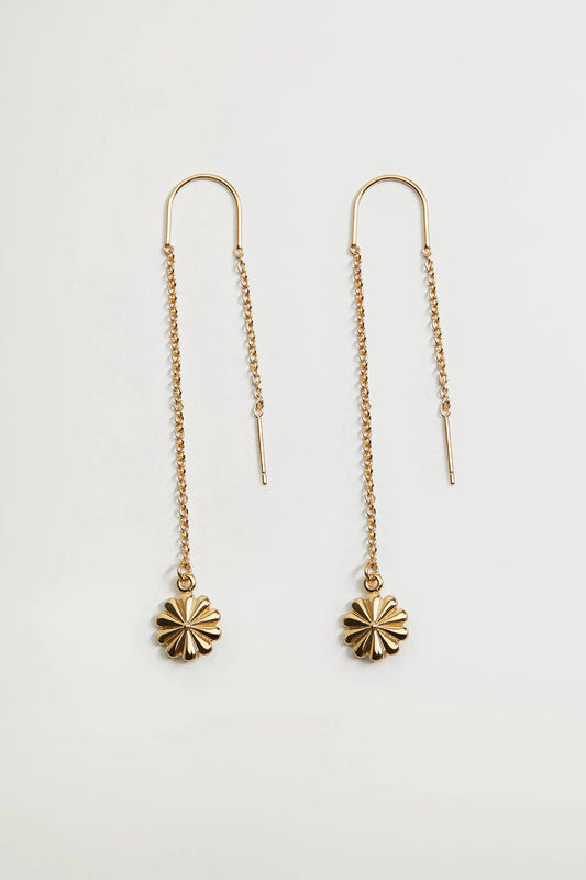 Flower Pendant Earrings
