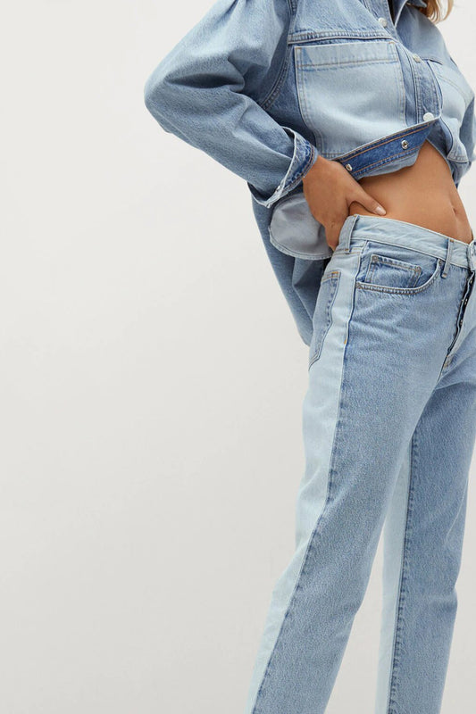 Straight-Fit Cropped Jeans