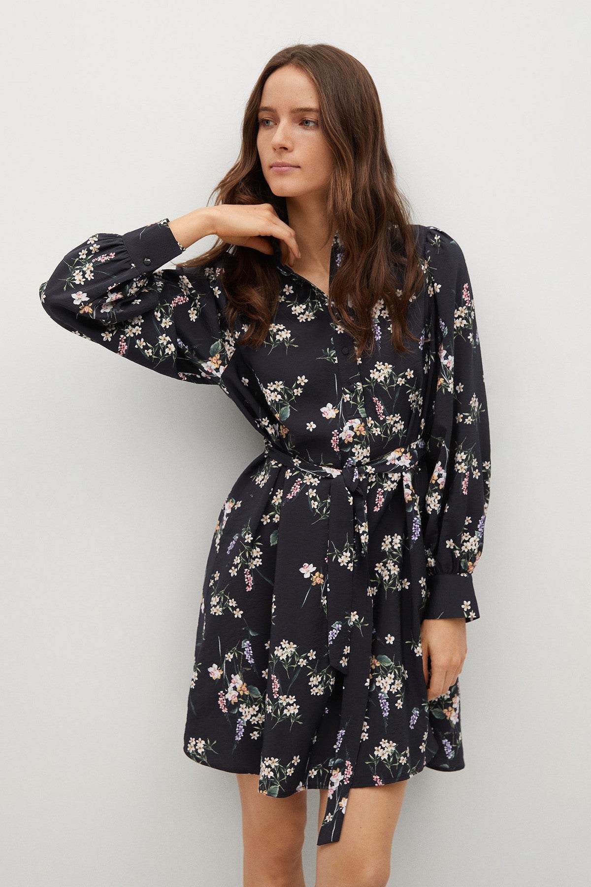 Belt Printed Dress