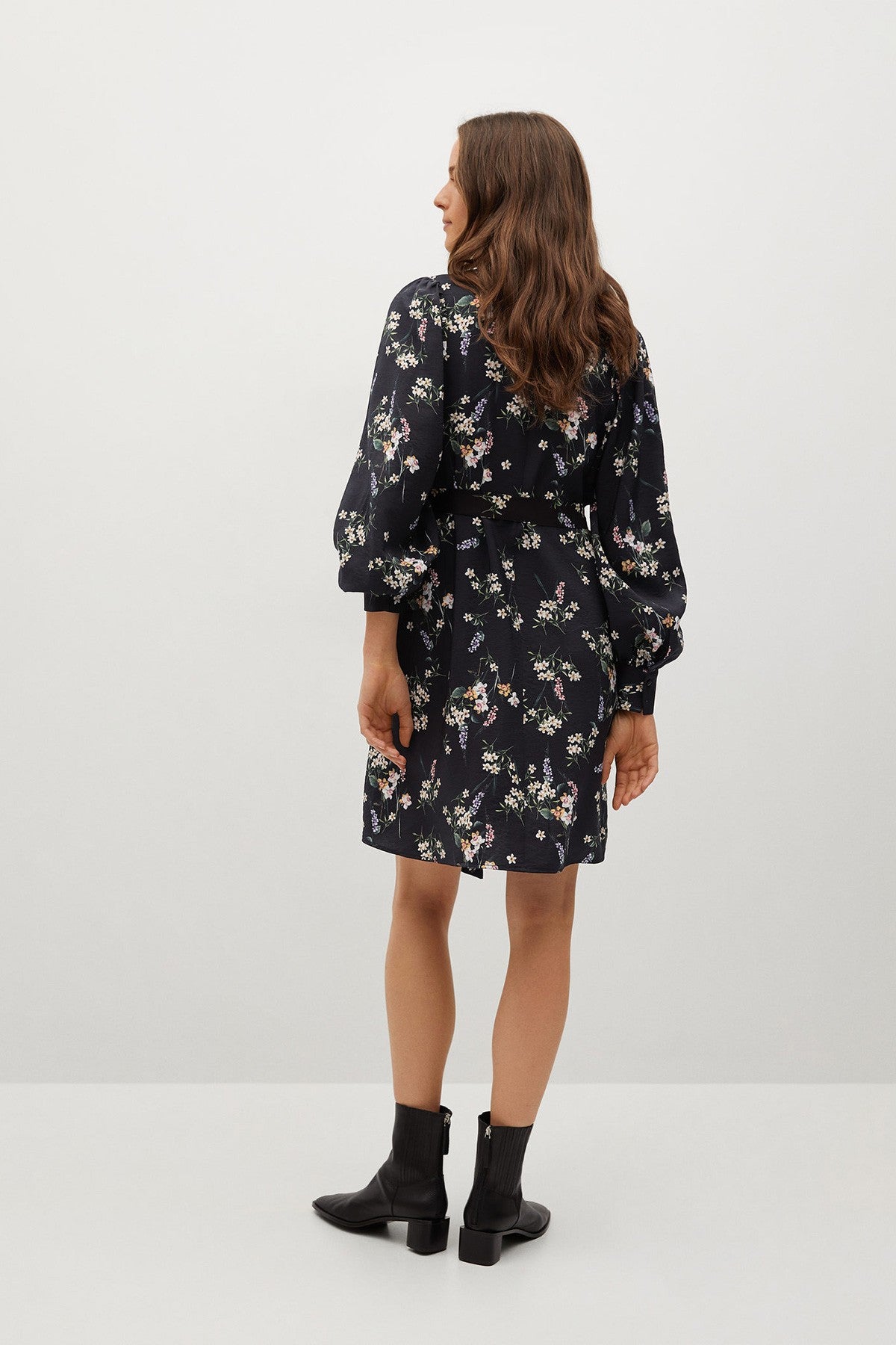 Belt Printed Dress
