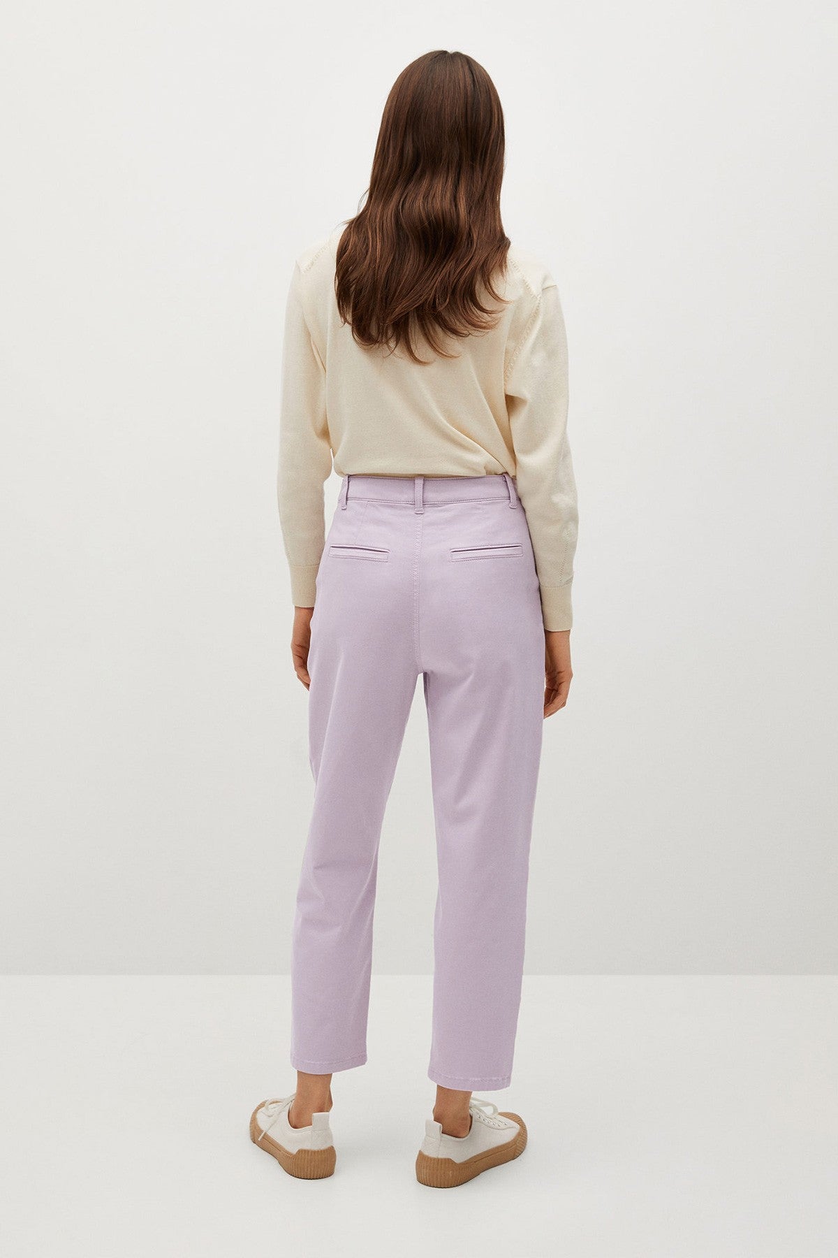 Cotton Pleated Trousers