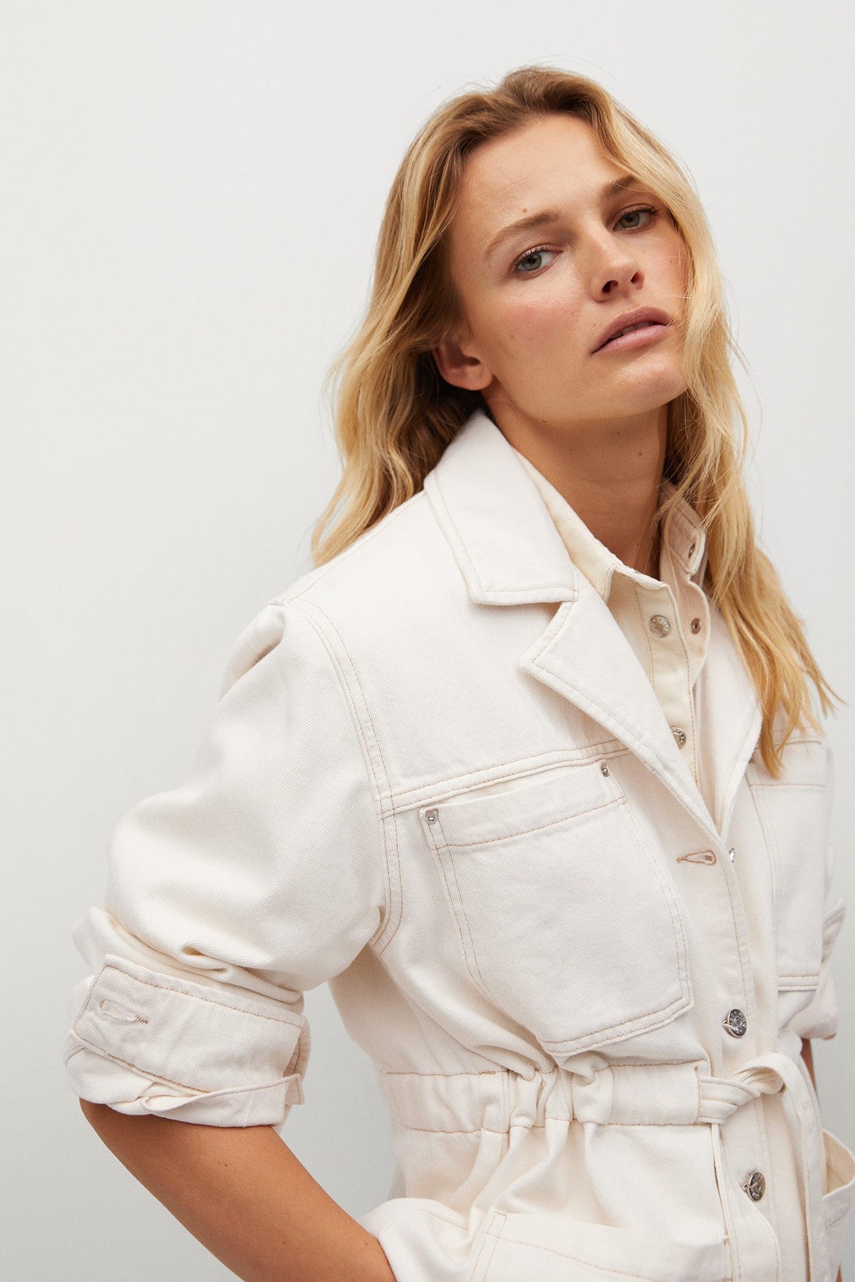 Belted Denim Jacket