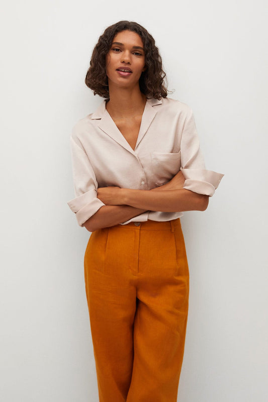 Satin Short Shirt
