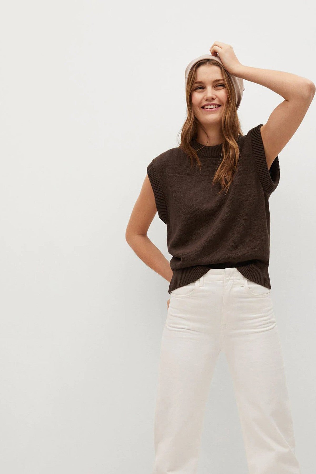 Knitted Cotton Gilet