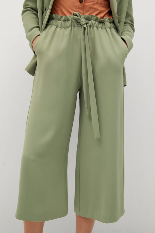 Belt Culottes Trousers