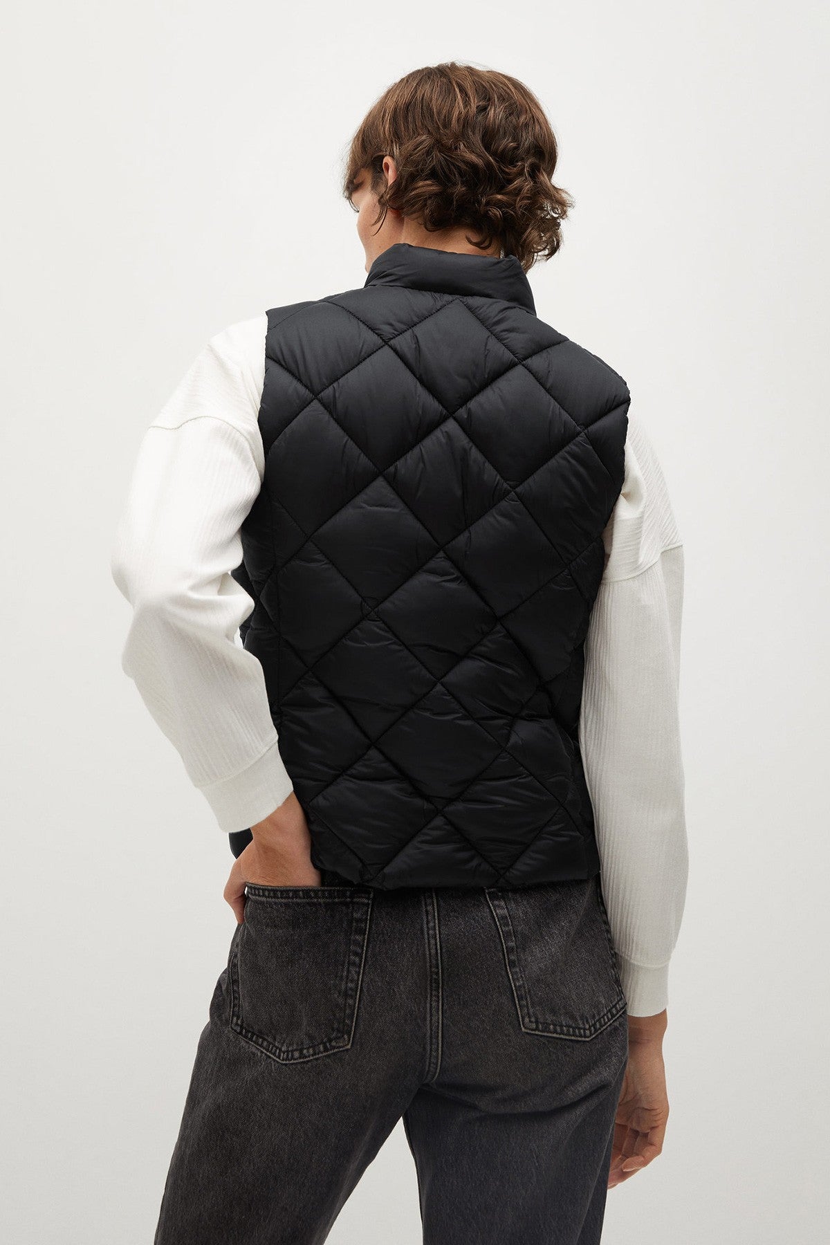 Buttoned Quilted Gilet