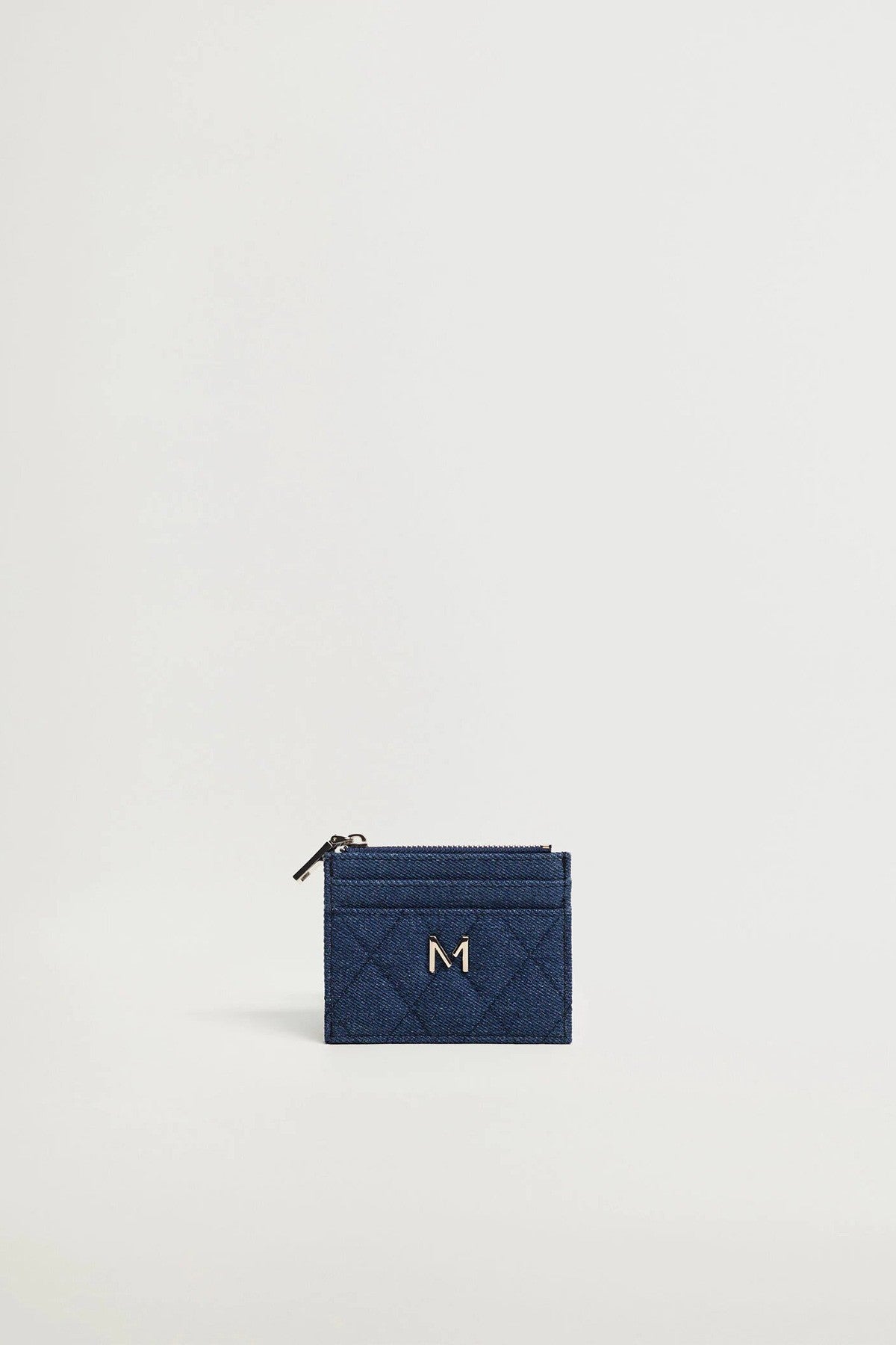 Denim Quilted Cardholder