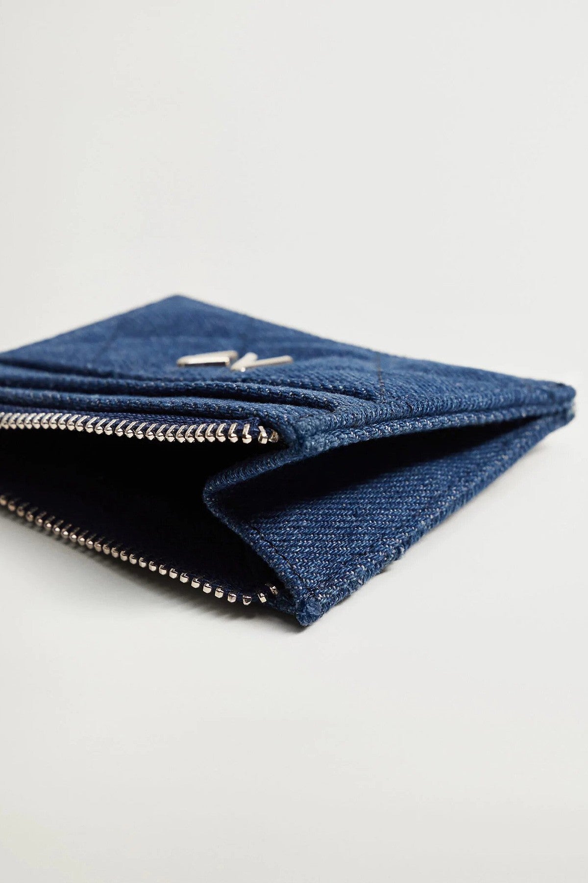 Denim Quilted Cardholder