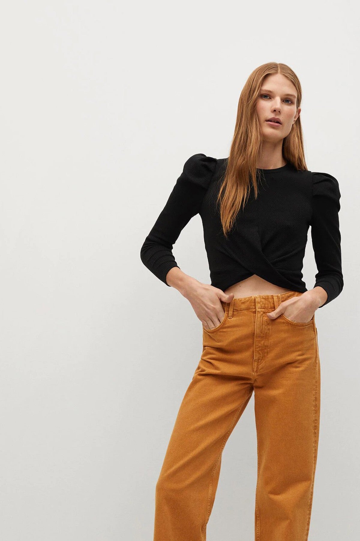 Ribbed Crop T-Shirt