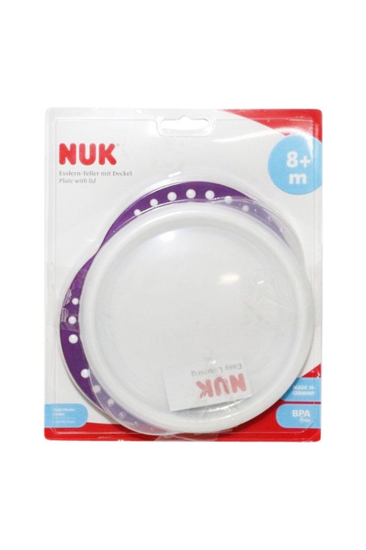 Easylearner'S Plate With Lid Non-Slip Handles