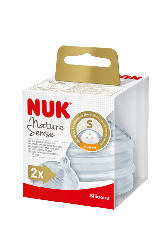 Nuk Nature Sense Silicone Small Feed Hole Teats 2 Pcs Pack