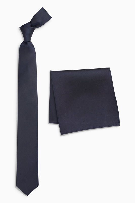 Silk Tie And Pocket Square Set