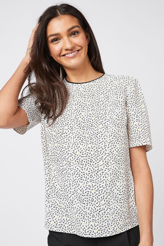 Ruched Short Sleeve Top