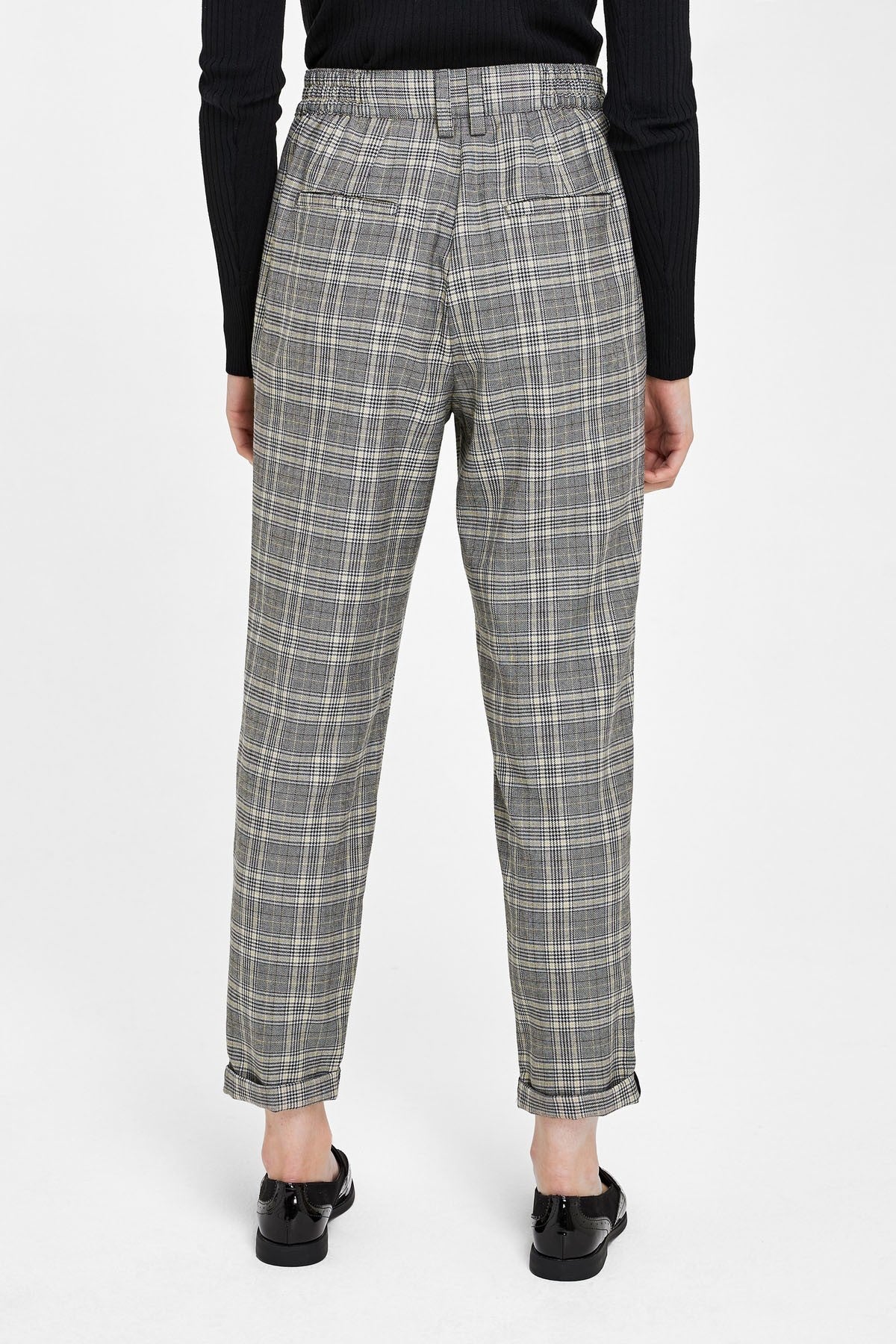 Check Peg Trousers