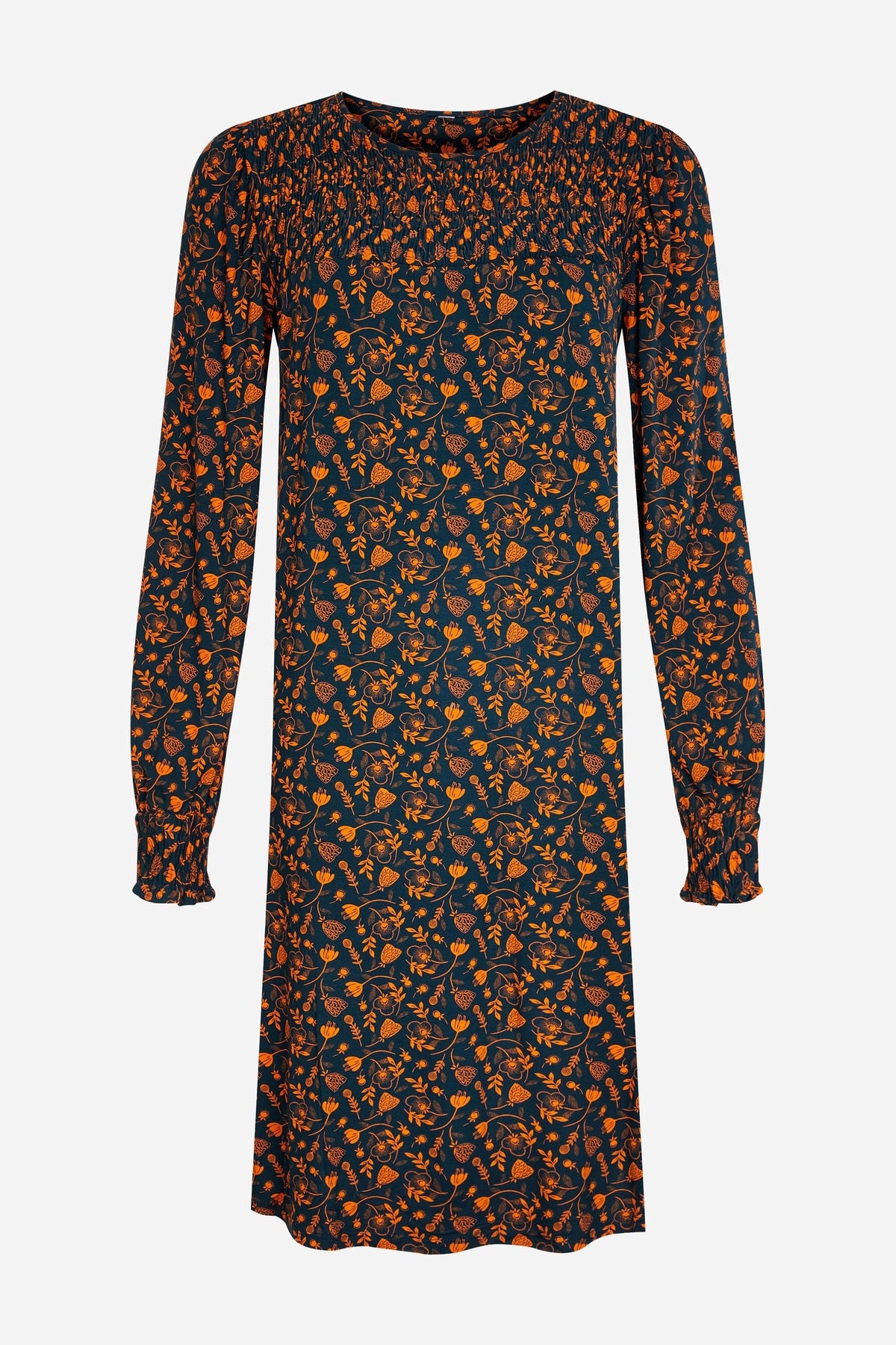 Long Sleeve Smocked Dress