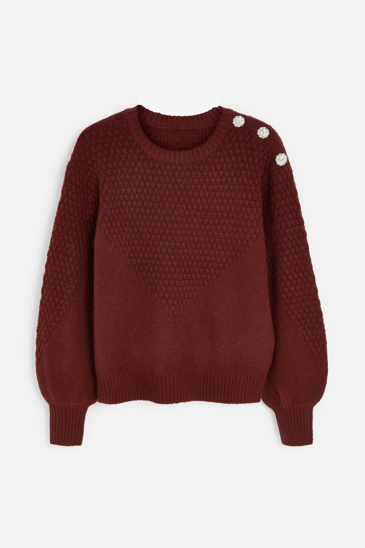 Gem Button Shoulder Jumper