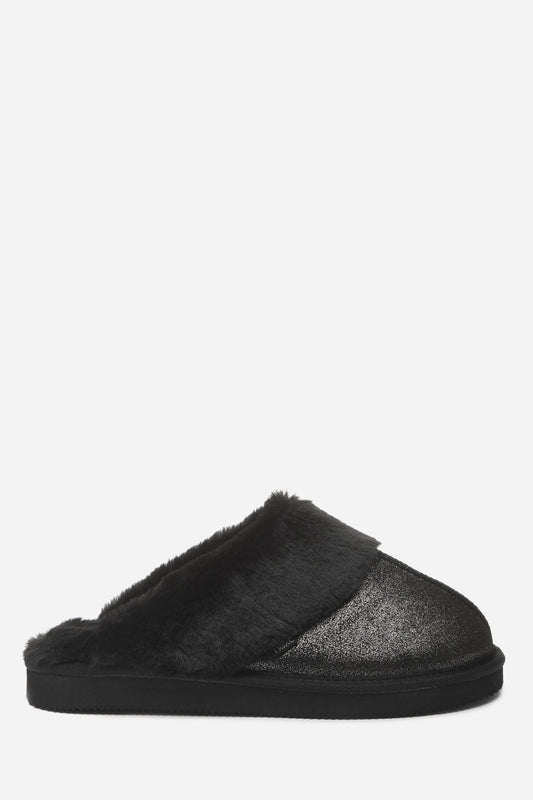 Suede Mule Slippers