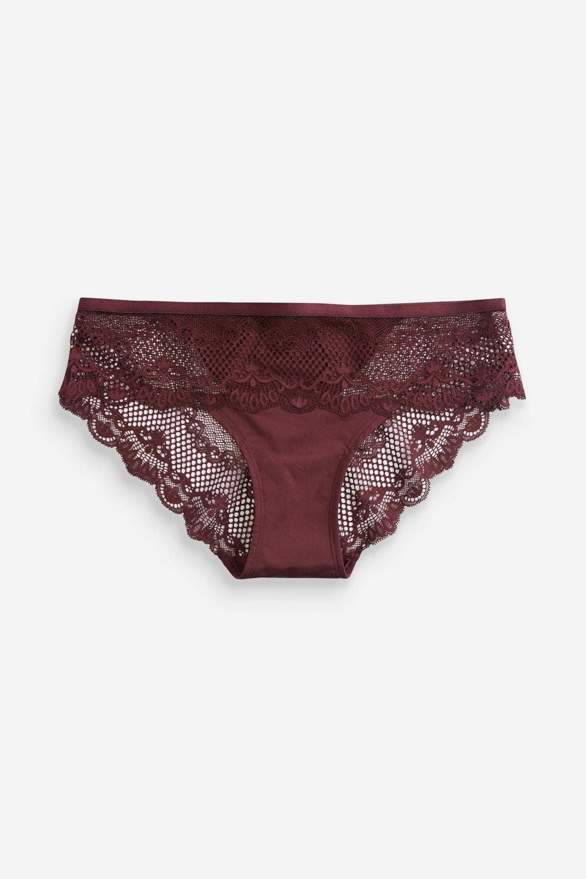 Microfibre And Lace Knickers