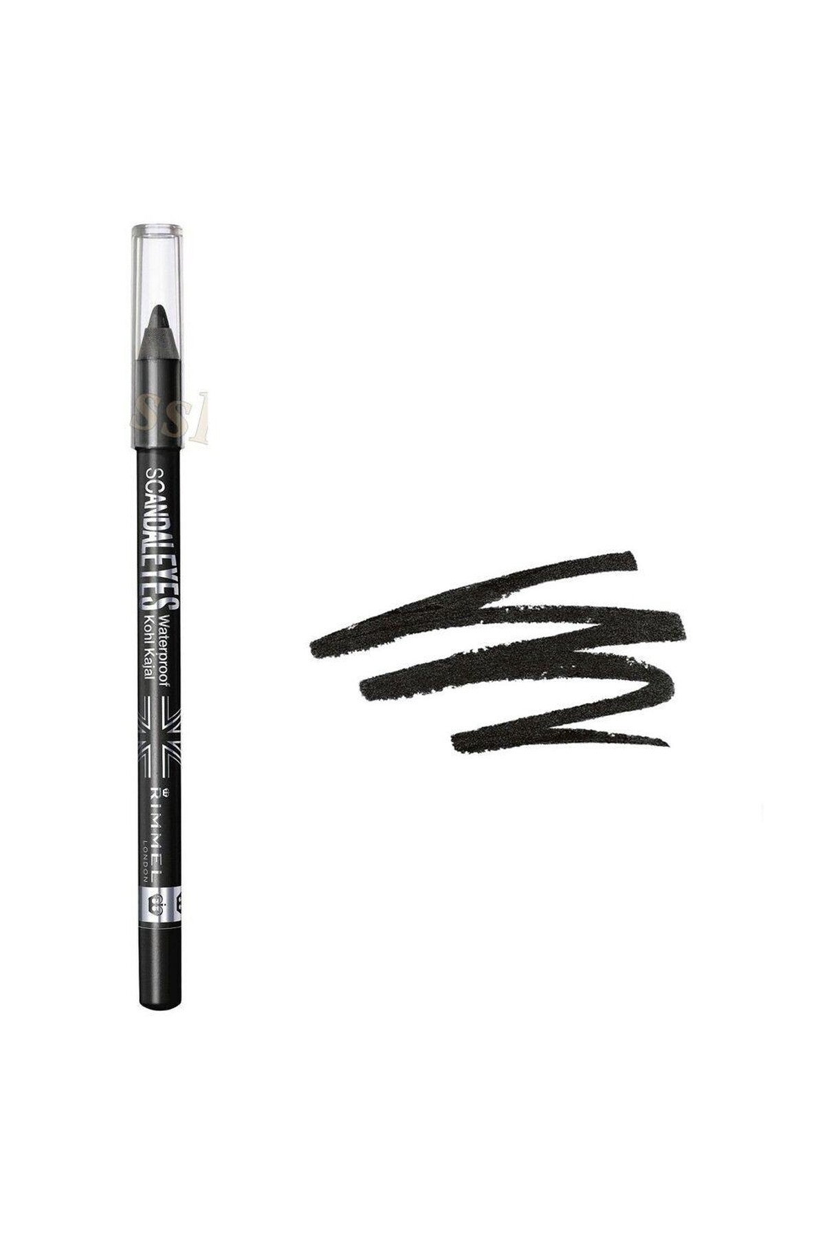 Scandaleyes Waterproof Kohl Kajal Liner - Black. A Jet Black Shade.