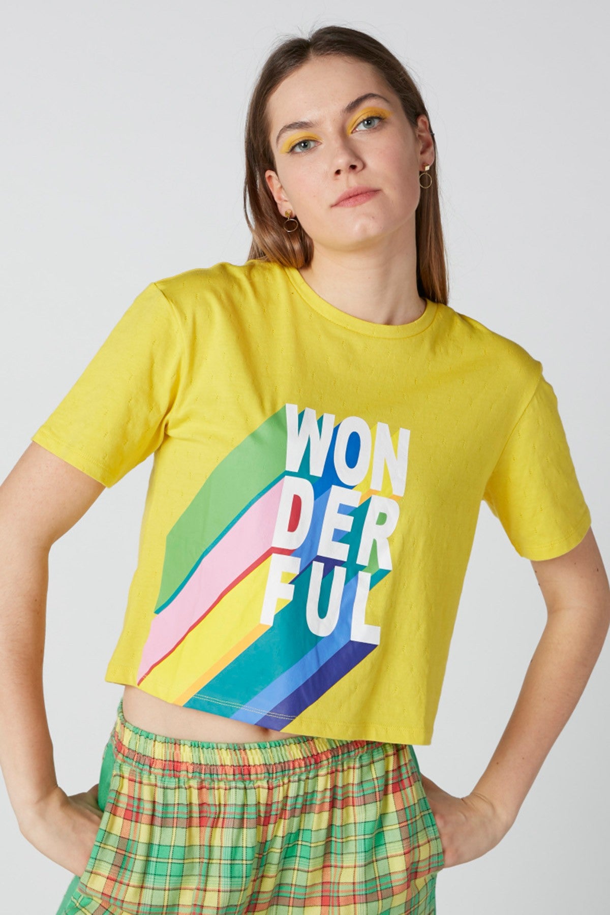 Printed T-Shirt with Round Neck