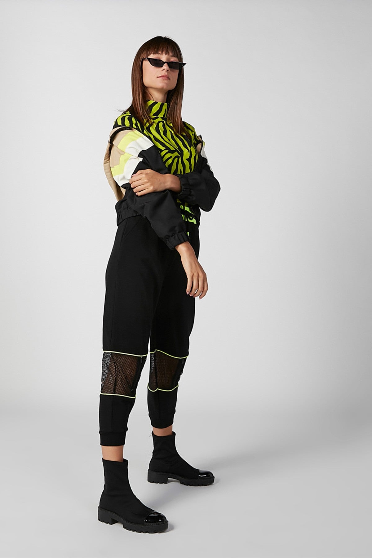 Striped BomberJacket with Long Sleeves and Hood