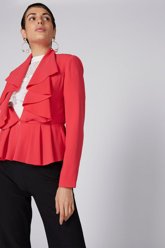 Long Sleeves Jacket with Hook Closure