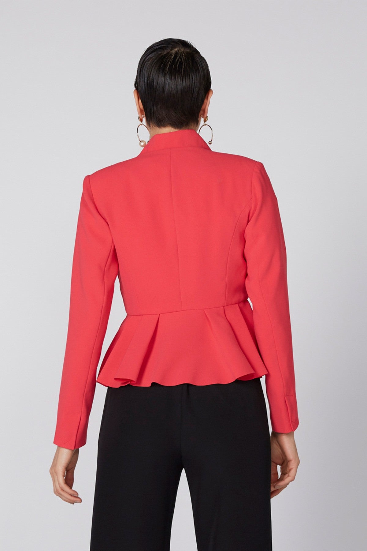 Long Sleeves Jacket with Hook Closure