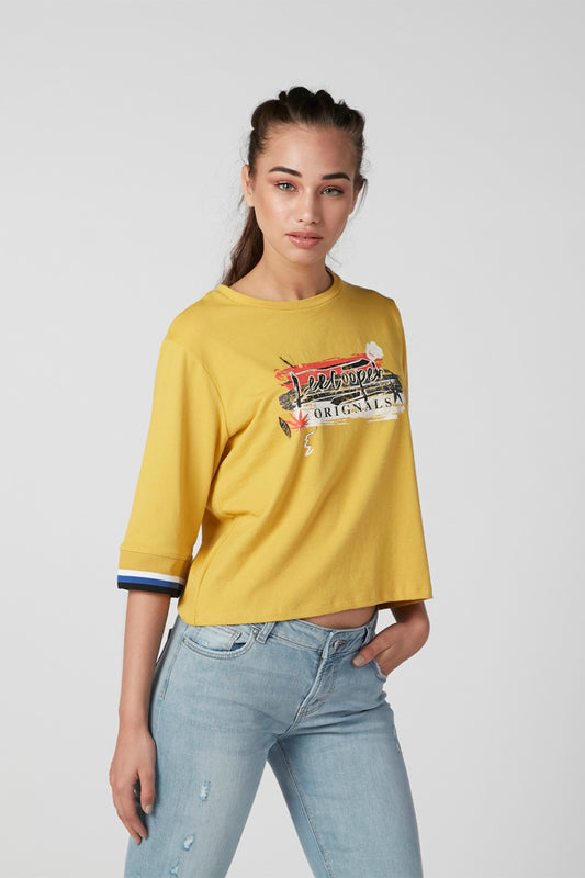 Printed T-shirt with 3/4 Sleeves