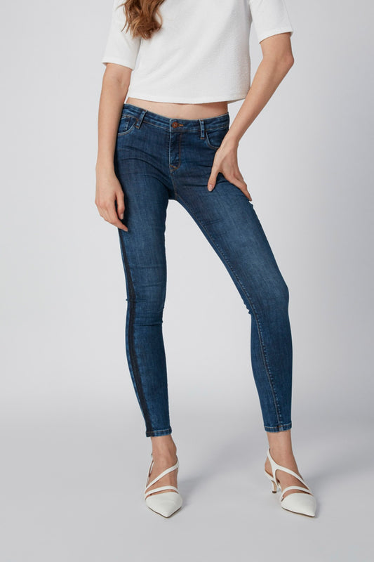 Tape and Pocket Detail Jeans