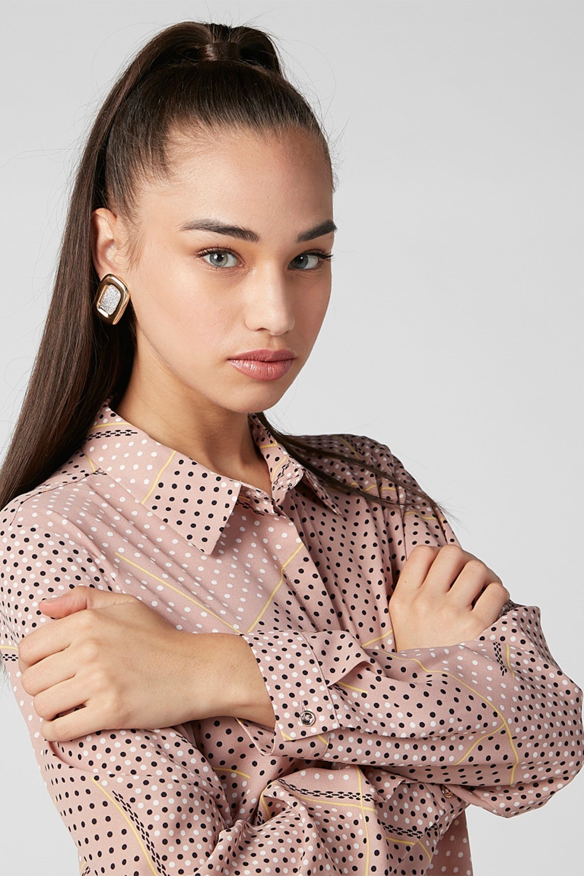 Embellished Earrings with Pushback Closure