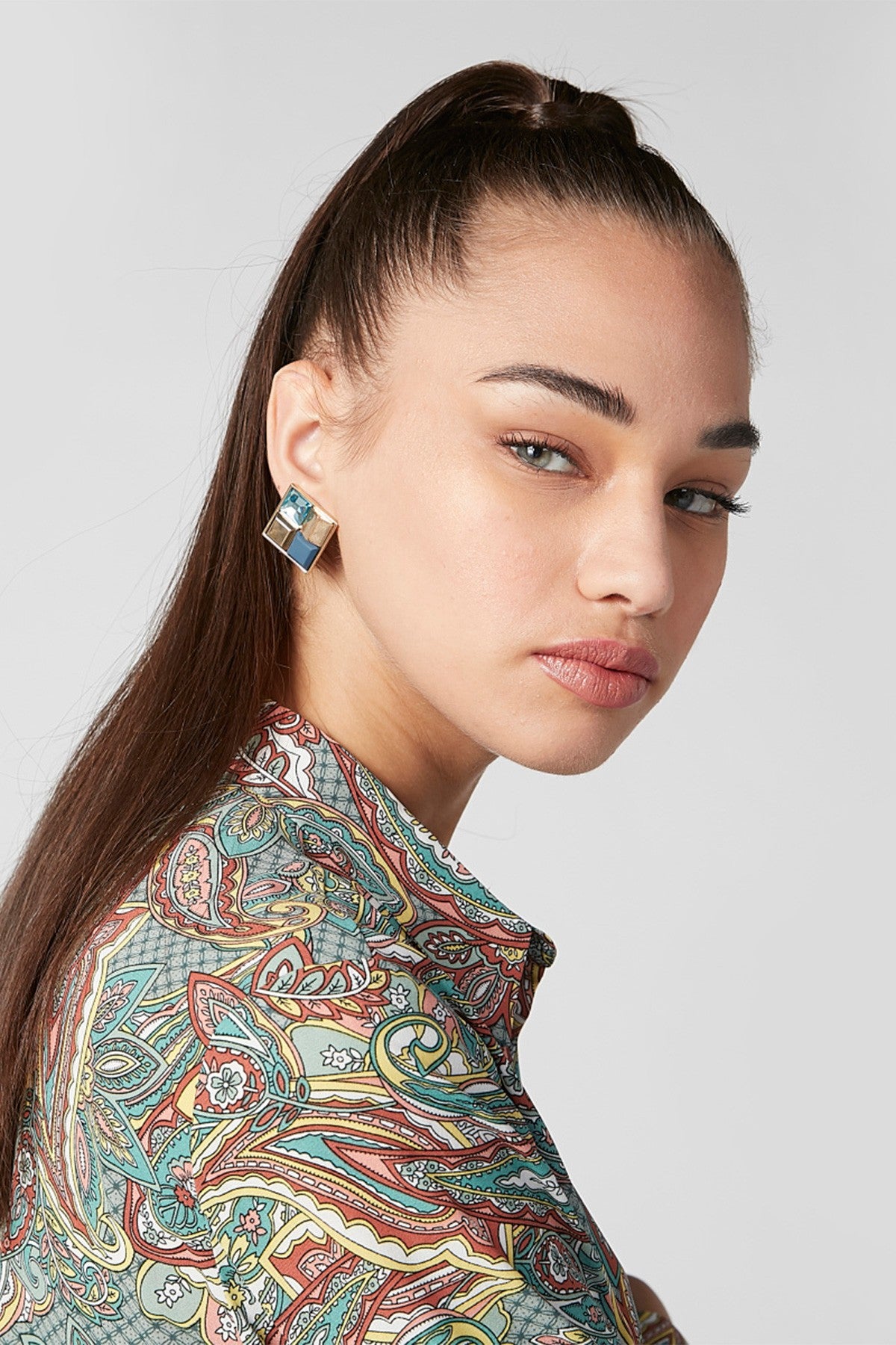 Embellished Earrings with Pushback Closure