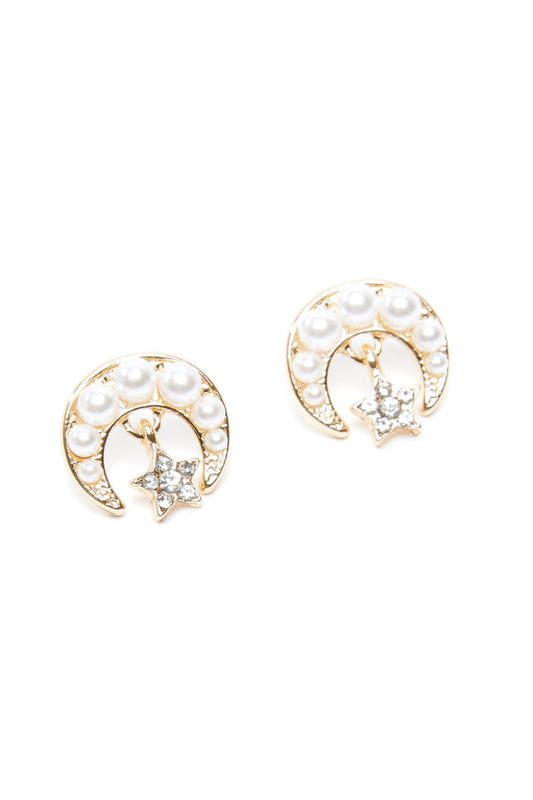 Embellished Earrings with Pushback Closure