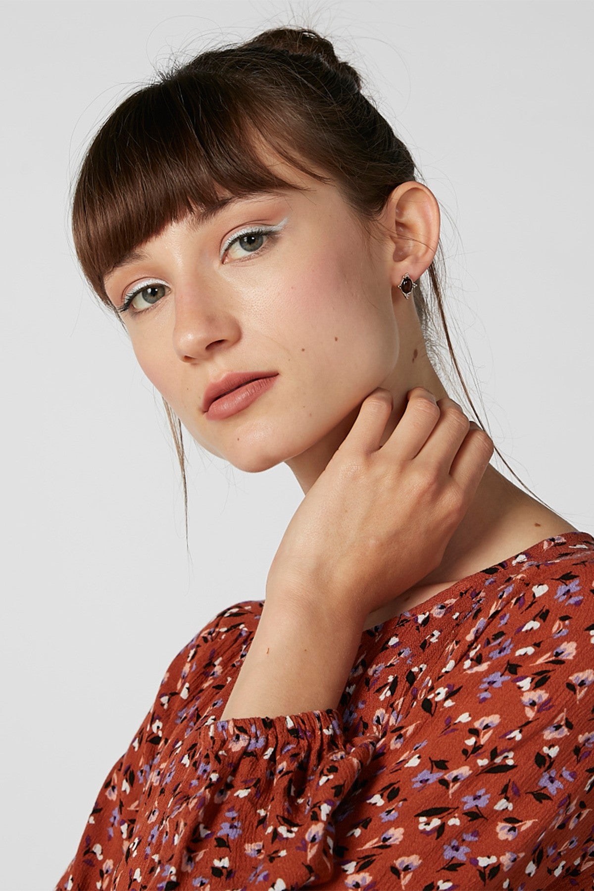 Assorted Stud Earrings with Pushback Closure - Set of 4
