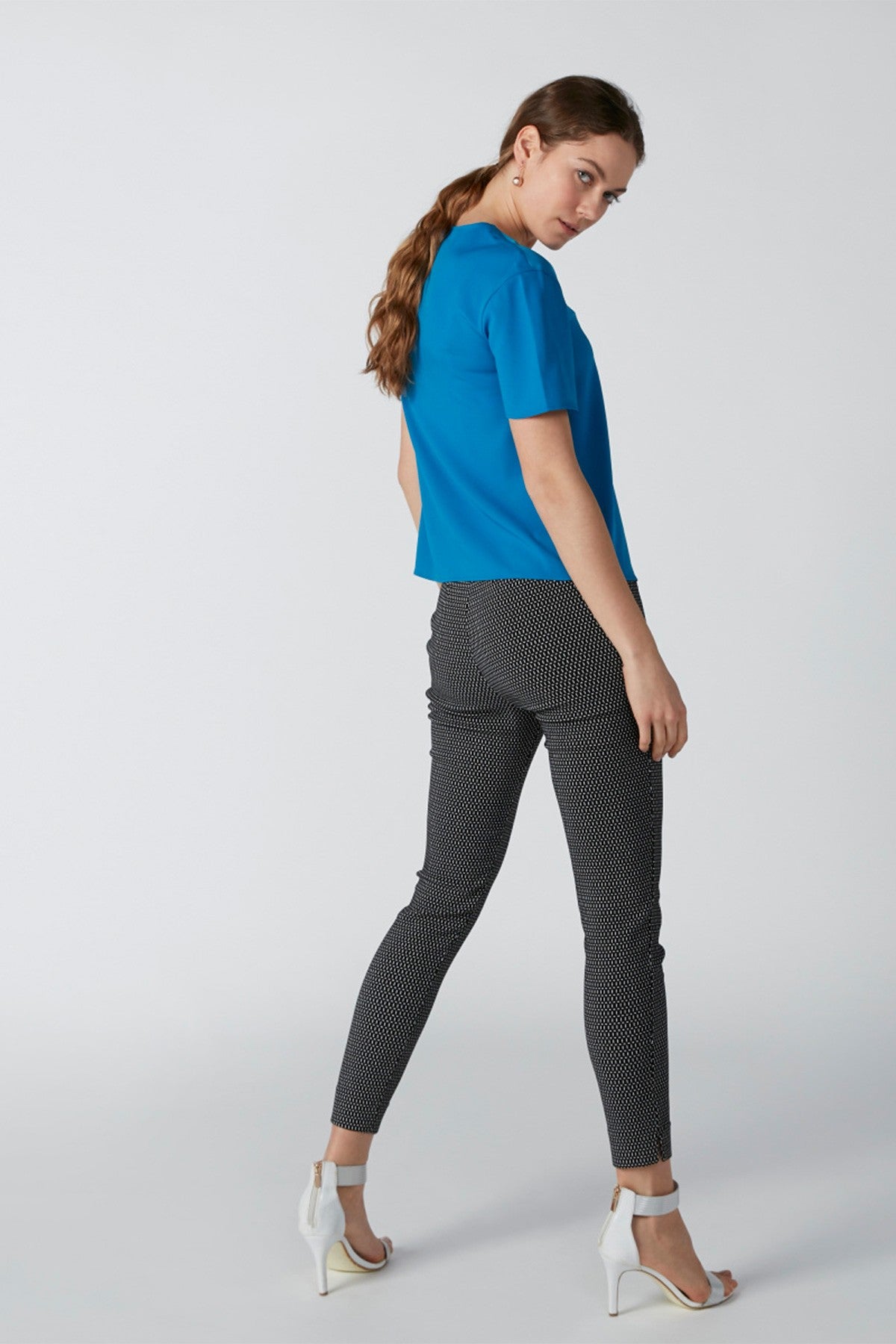 V-Neck Top with Short Sleeves