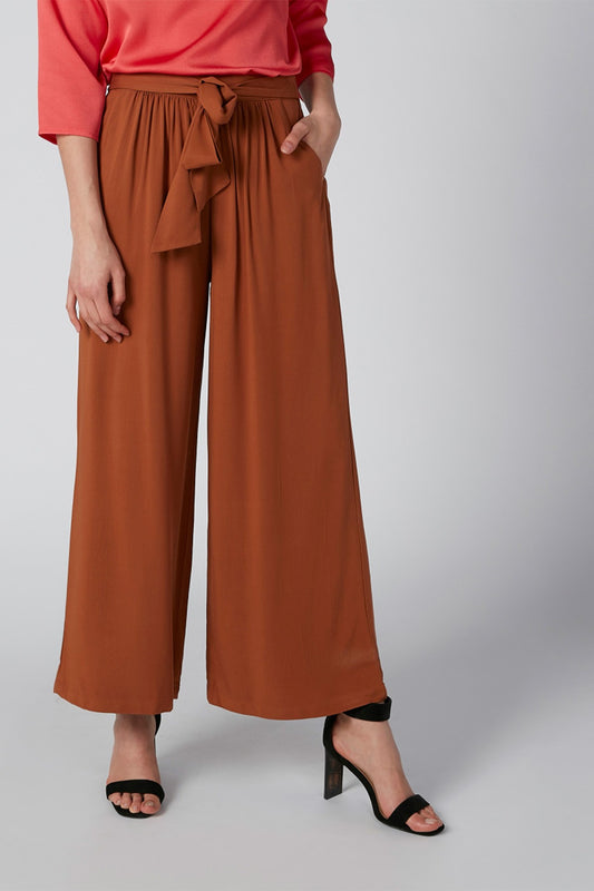 Plain Palazzo Pants with Pocket Detail