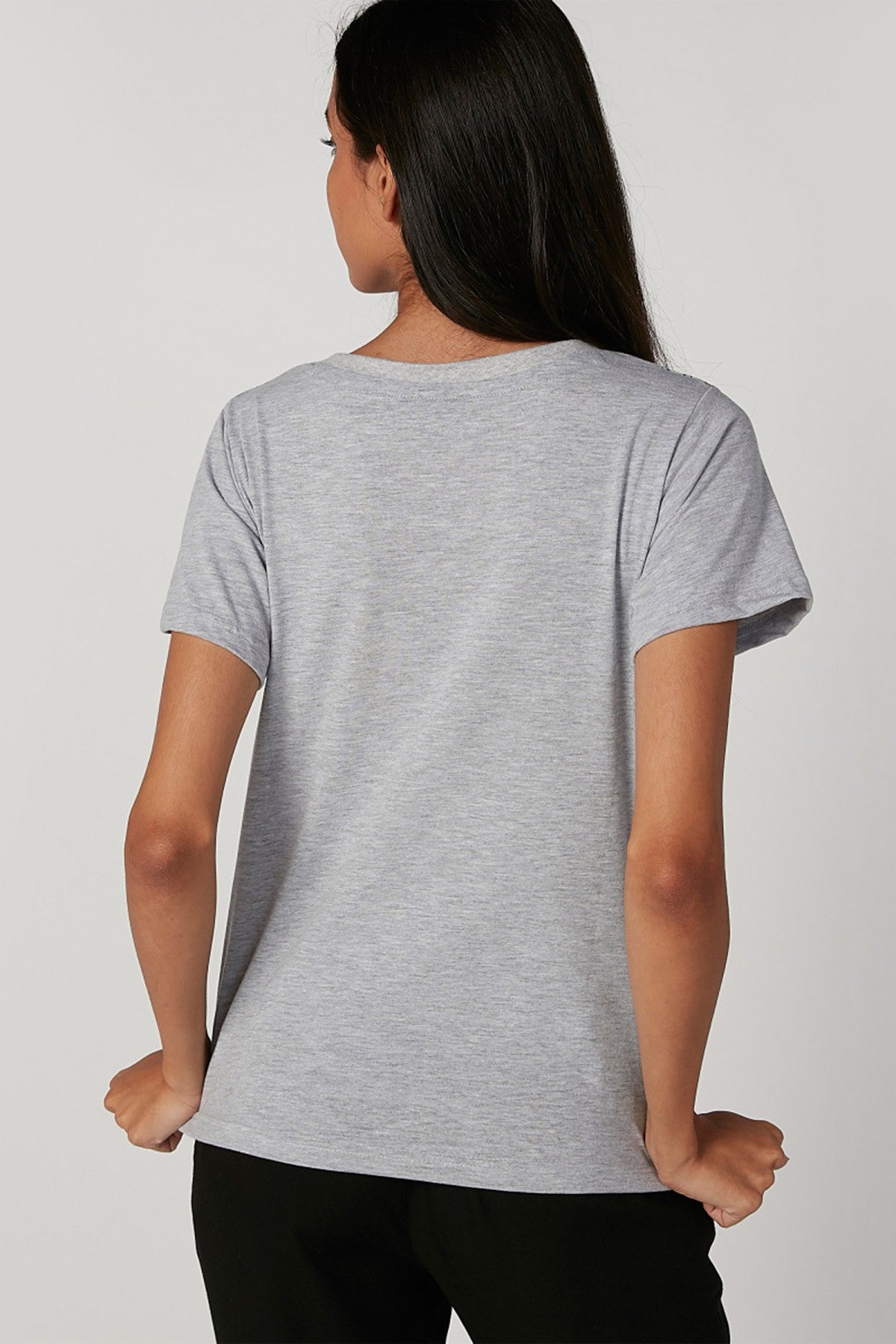 Printed T-shirt with Round Neck